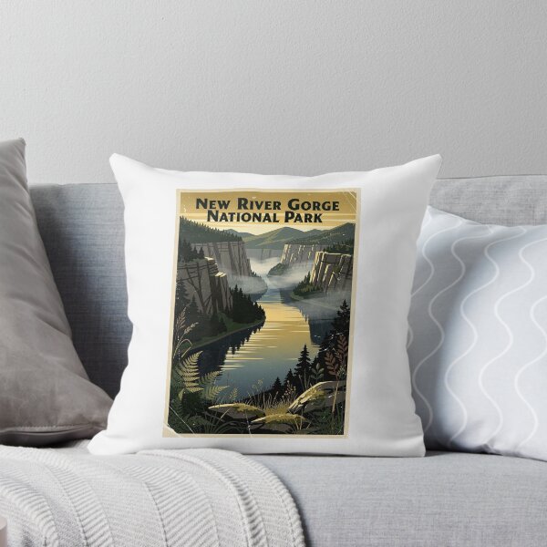 Item preview, New River Gorge National Park Vintage Travel Art designed and sold by Teelogic.