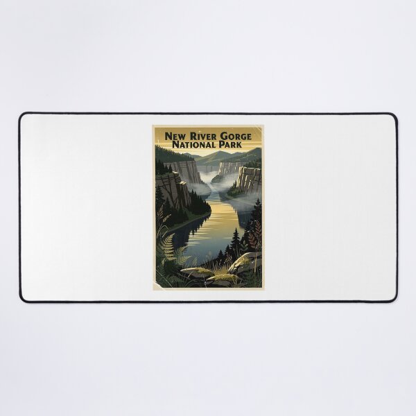 Item preview, New River Gorge National Park Vintage Travel Art designed and sold by Teelogic.