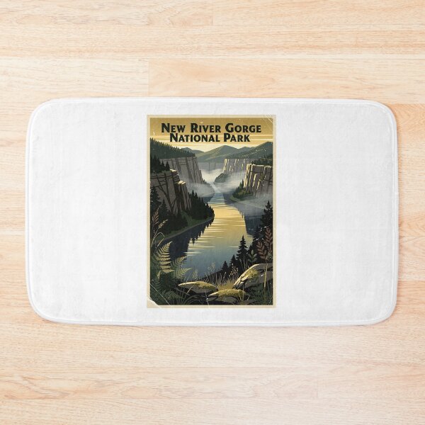 Item preview, New River Gorge National Park Vintage Travel Art designed and sold by Teelogic.