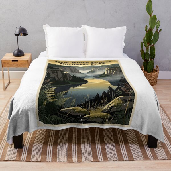Item preview, New River Gorge National Park Vintage Travel Art designed and sold by Teelogic.