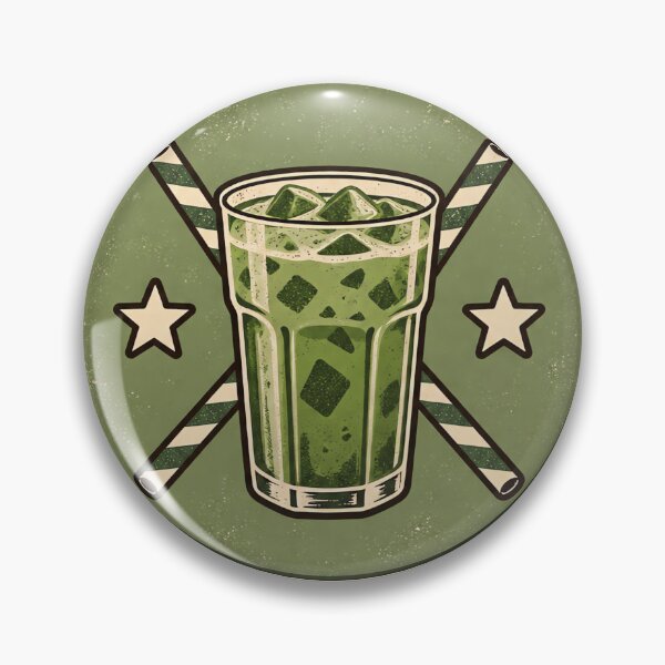 Item preview, Iced Matcha Club Vintage Retro Badge designed and sold by urbinet.