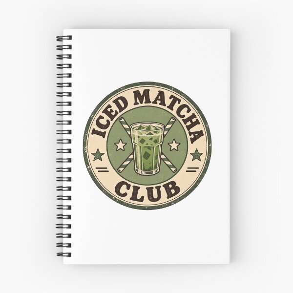 Item preview, Iced Matcha Club Vintage Retro Badge designed and sold by urbinet.