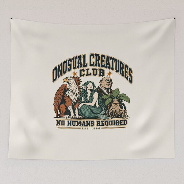 Item preview, Unusual Creatures Club - no humans required designed and sold by Mission Ready.