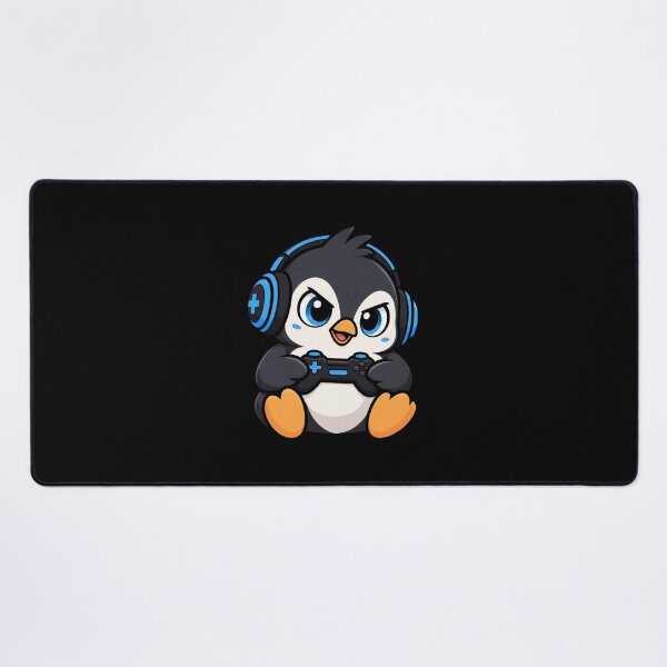 Item preview, penguin gamer designed and sold by Konvero.