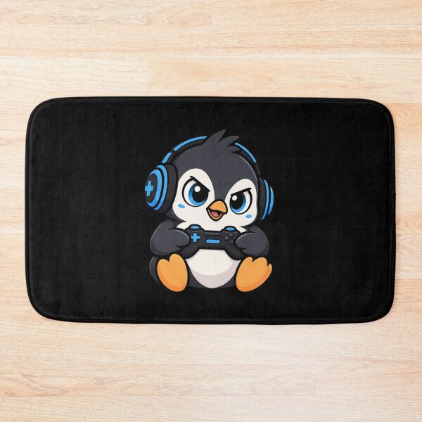Item preview, penguin gamer designed and sold by Konvero.