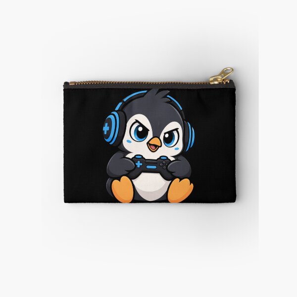 Item preview, penguin gamer designed and sold by Konvero.