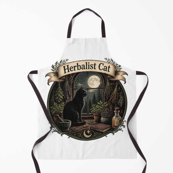Item preview, Herbalist Cat Apothecary Window at Night designed and sold by BernoNickel.
