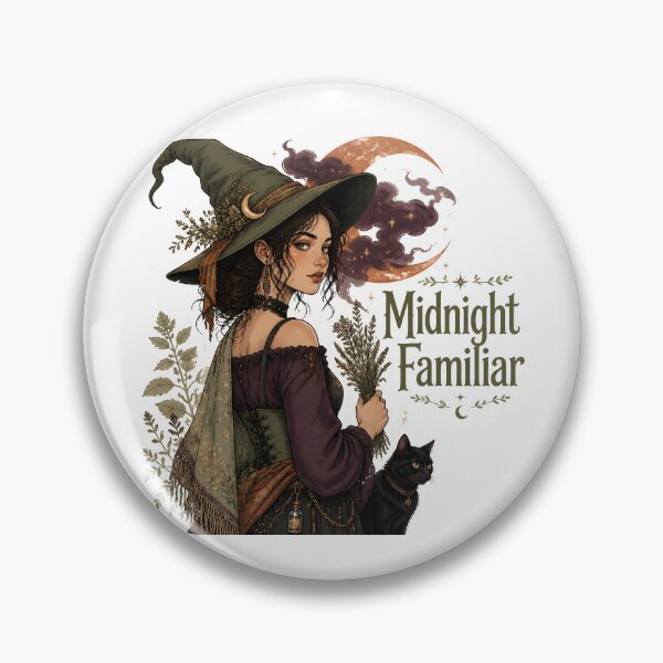 Item preview, Midnight Familiar The Apothecary Witch Portrait designed and sold by BernoNickel.