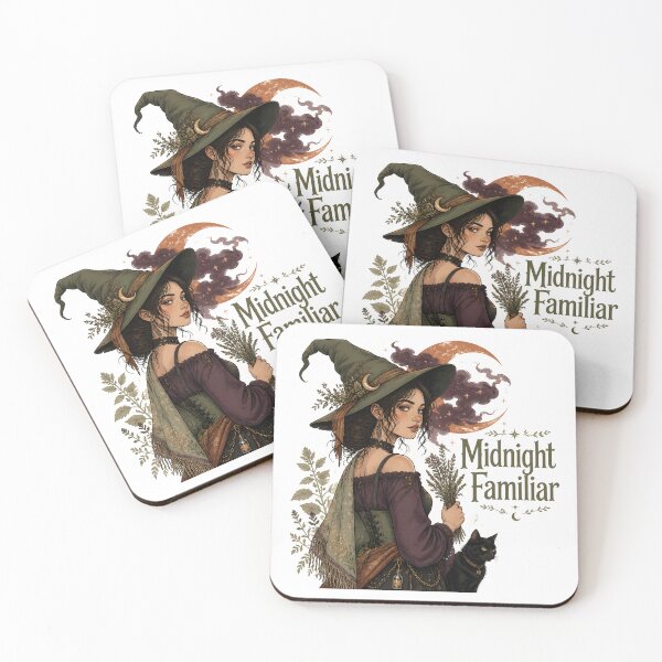 Item preview, Midnight Familiar The Apothecary Witch Portrait designed and sold by BernoNickel.