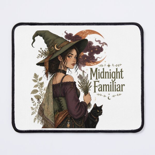 Item preview, Midnight Familiar The Apothecary Witch Portrait designed and sold by BernoNickel.