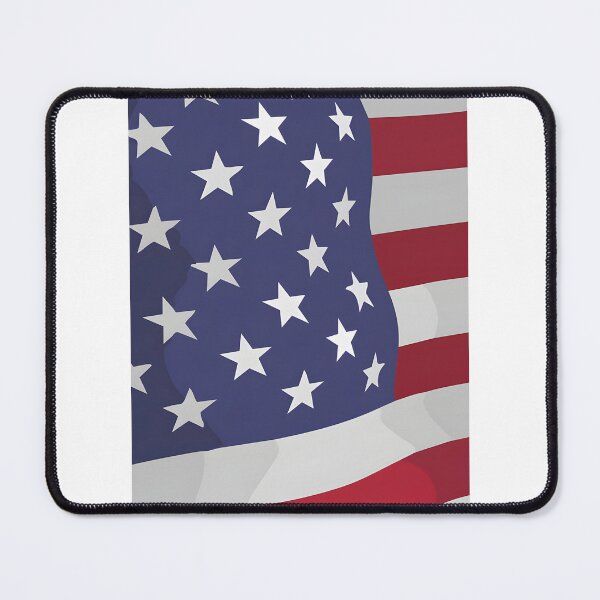 Item preview, Realistic USA Flag Fluttering with Shadows Detailed American Flag Design designed and sold by KARIM Moustaid.