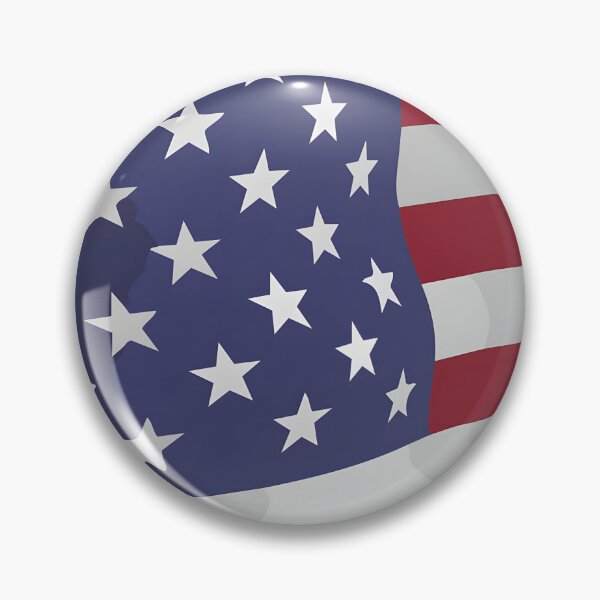 Item preview, Realistic USA Flag Fluttering with Shadows Detailed American Flag Design designed and sold by KARIM  Moustaid.