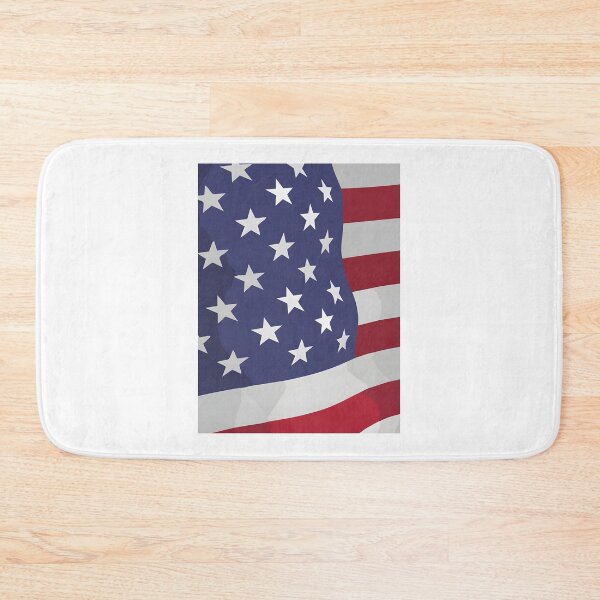 Item preview, Realistic USA Flag Fluttering with Shadows Detailed American Flag Design designed and sold by KARIM  Moustaid.