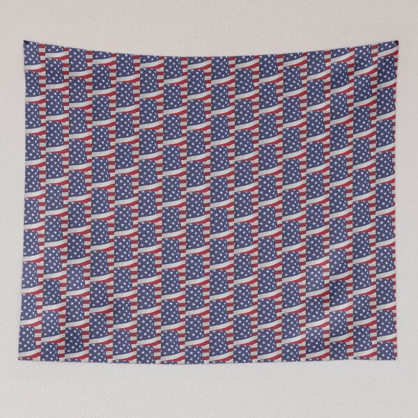 Item preview, Realistic USA Flag Fluttering with Shadows Detailed American Flag Design designed and sold by KARIM  Moustaid.
