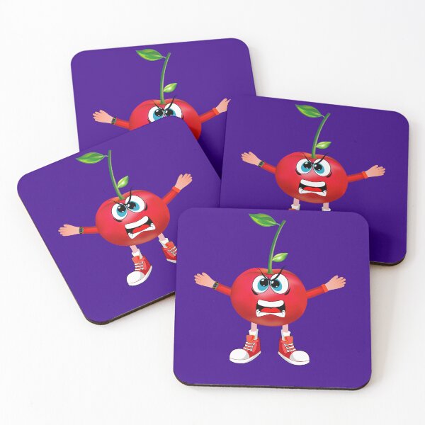 Item preview, Angry Cherry Animated Character Boy Version designed and sold by ExpressiveToon.