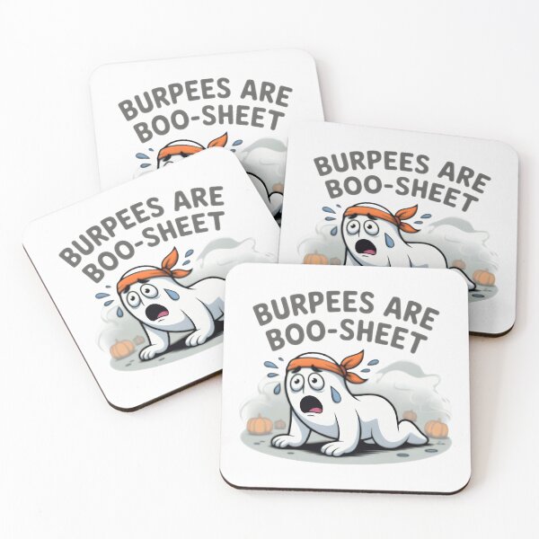 Item preview, Burpees Are Boo-Sheet Funny Halloween Ghost Workout Fitness Pun  designed and sold by Zizo-DR44.