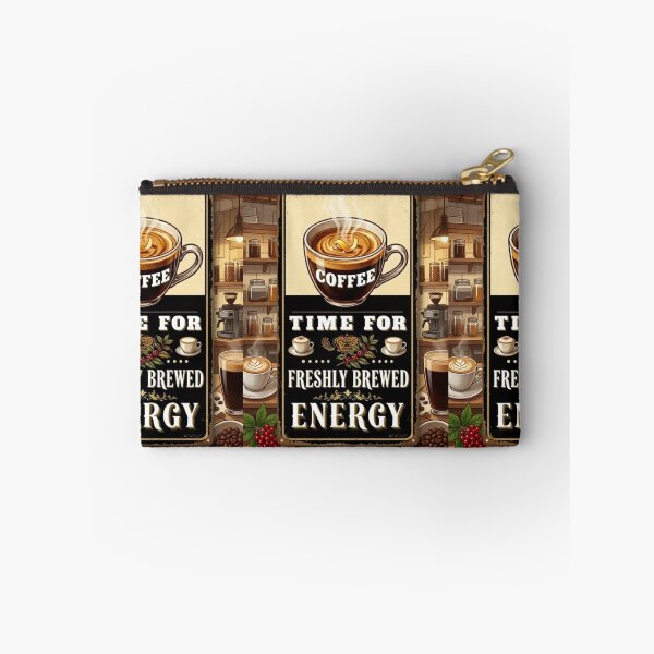 Item preview, Vintage Hot Coffee Lover Illustration Wall Art | COFFEE - FRESHLY BREWED ENERGY. designed and sold by Giulivo Store Graphic.