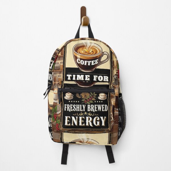 Item preview, Vintage Hot Coffee Lover Illustration Wall Art | COFFEE - FRESHLY BREWED ENERGY. designed and sold by Giulivo Store Graphic.