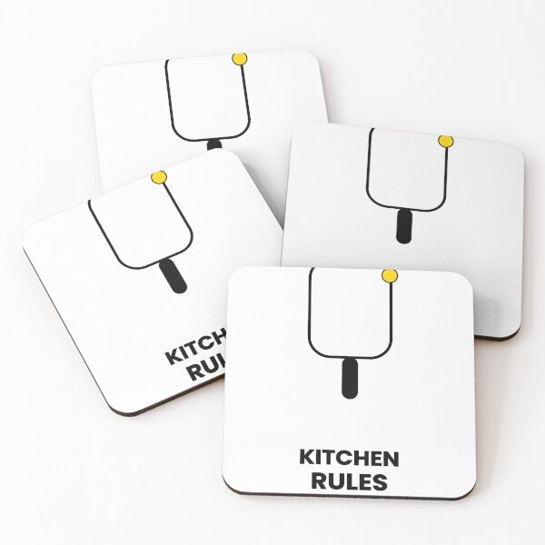 Item preview, Kitchen Rules Pickleball Quote designed and sold by CourtCultureHQ.