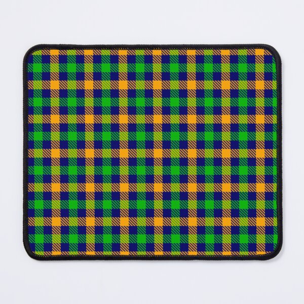 Item preview, Yellow And Green On Blue Gingham Check designed and sold by PatternTitan.