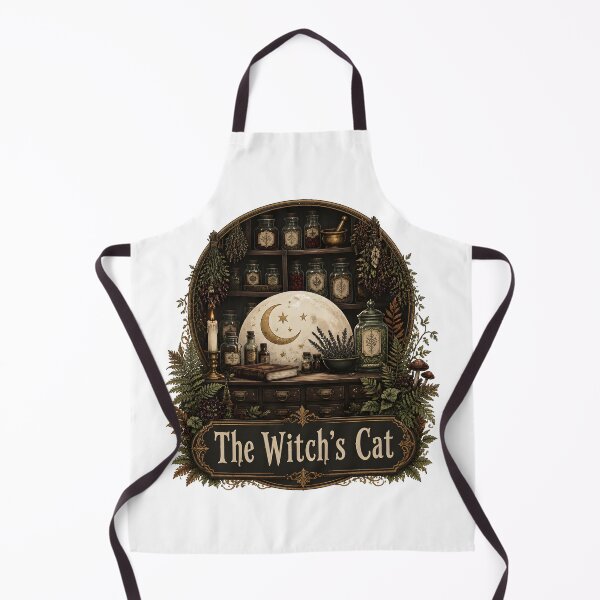 Item preview, The Witch's Cat Inside the Herbalist's Shop designed and sold by BernoNickel.