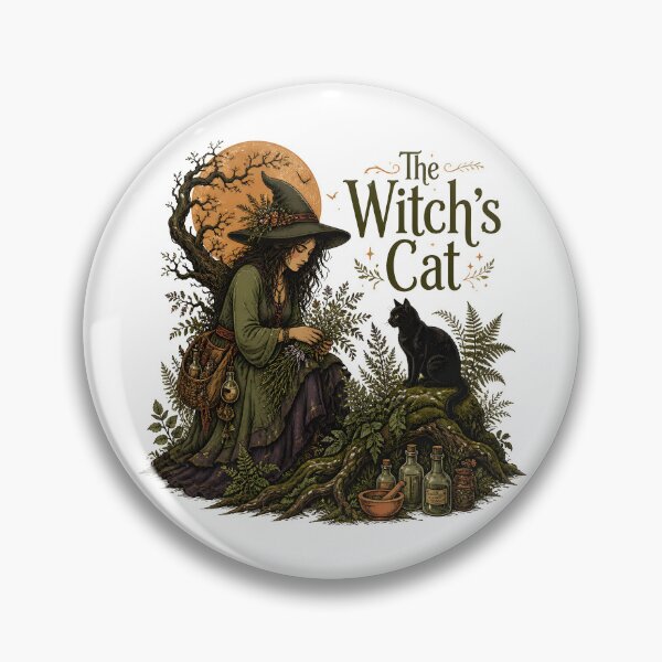 Item preview, The Witch's Cat Among Moss & Roots designed and sold by BernoNickel.