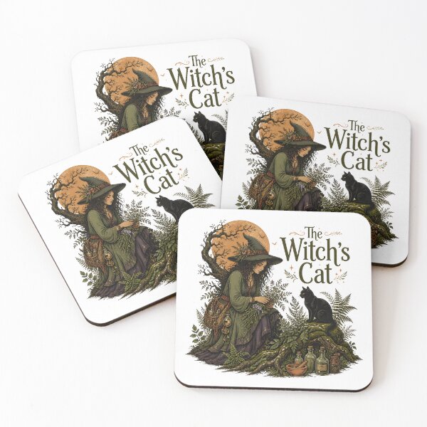 Item preview, The Witch's Cat Among Moss & Roots designed and sold by BernoNickel.