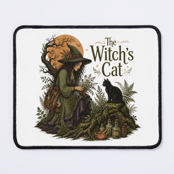 Item preview, The Witch's Cat Among Moss & Roots designed and sold by BernoNickel.