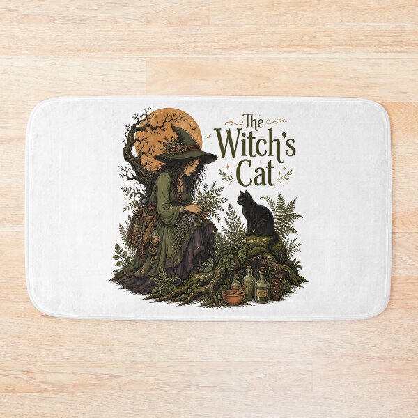 Item preview, The Witch's Cat Among Moss & Roots designed and sold by BernoNickel.