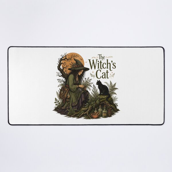 Item preview, The Witch's Cat Among Moss & Roots designed and sold by BernoNickel.