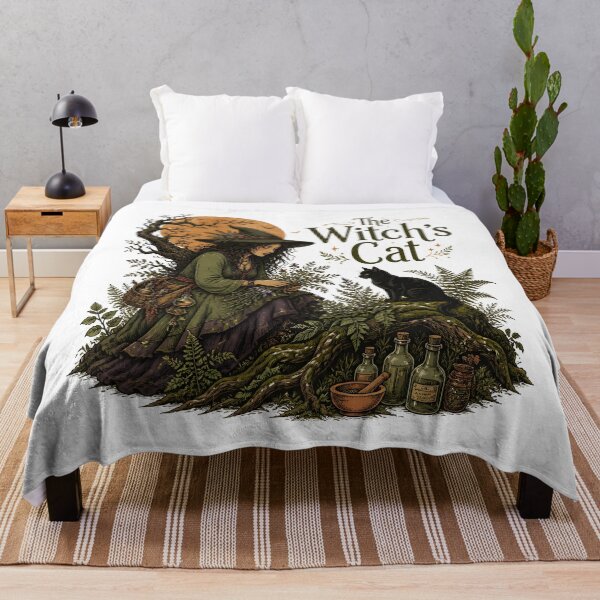 Item preview, The Witch's Cat Among Moss & Roots designed and sold by BernoNickel.
