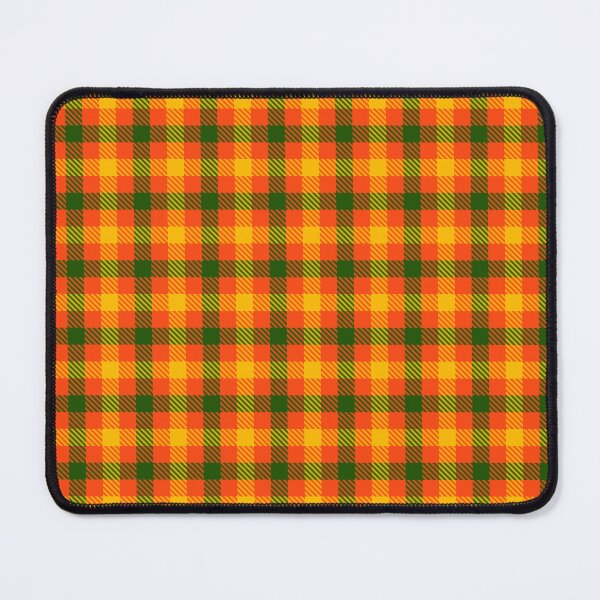 Item preview, Yellow And Green On Orange Gingham Check designed and sold by PatternTitan.