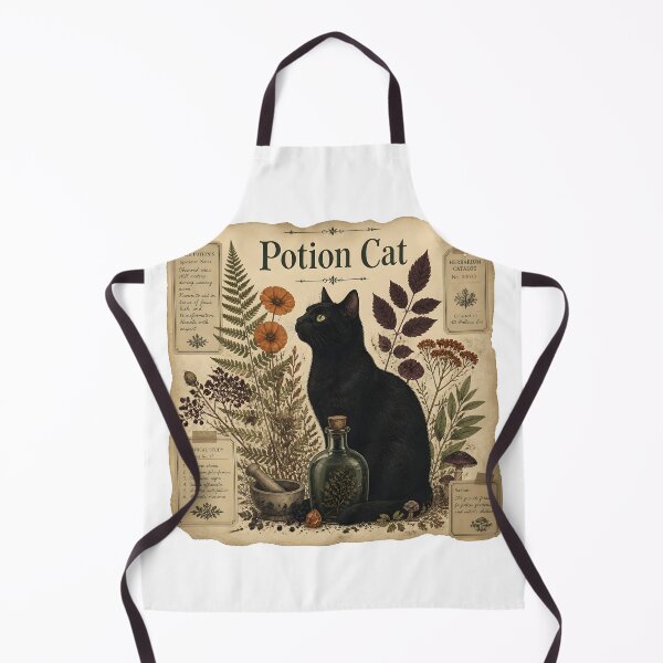Item preview, Potion Cat Herbalist's Botanical Plate designed and sold by BernoNickel.