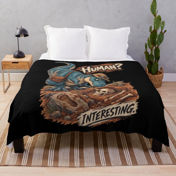 Item preview, Human? Interesting. – Funny Dinosaur Paleontologist designed and sold by FreePath-Move.