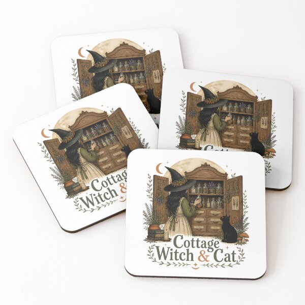 Item preview, Cottage Witch & Cat The Witch's Herb Cabinet designed and sold by BernoNickel.
