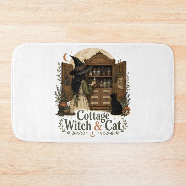 Item preview, Cottage Witch & Cat The Witch's Herb Cabinet designed and sold by BernoNickel.