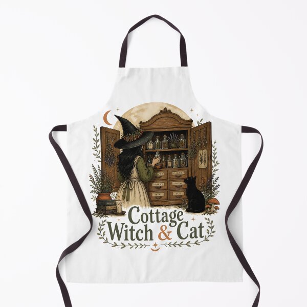 Item preview, Cottage Witch & Cat The Witch's Herb Cabinet designed and sold by BernoNickel.