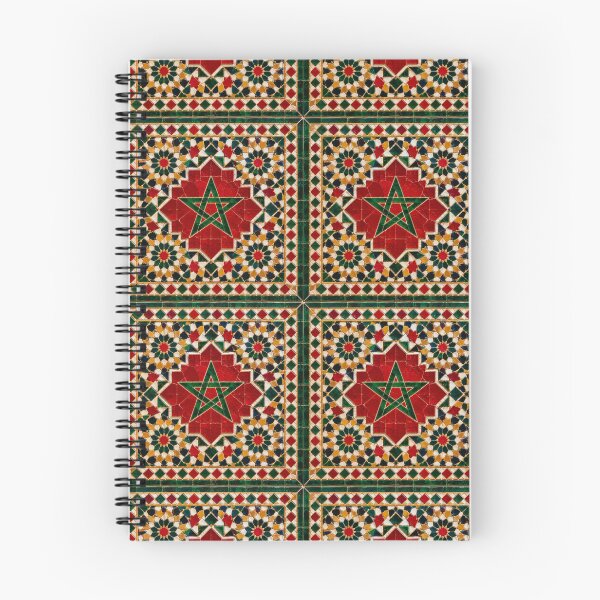 Item preview, Moroccan zellije Mosaic Red Green Moroccan Flag Art designed and sold by Zellija.