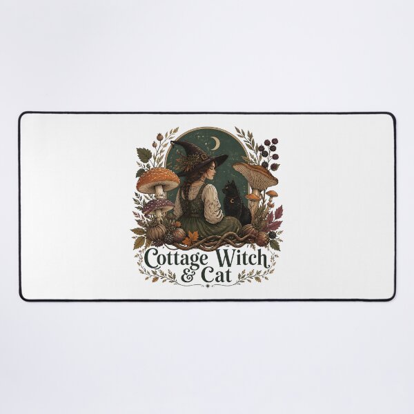 Item preview, Cottage Witch & Cat Botanical Ingredient Study designed and sold by BernoNickel.
