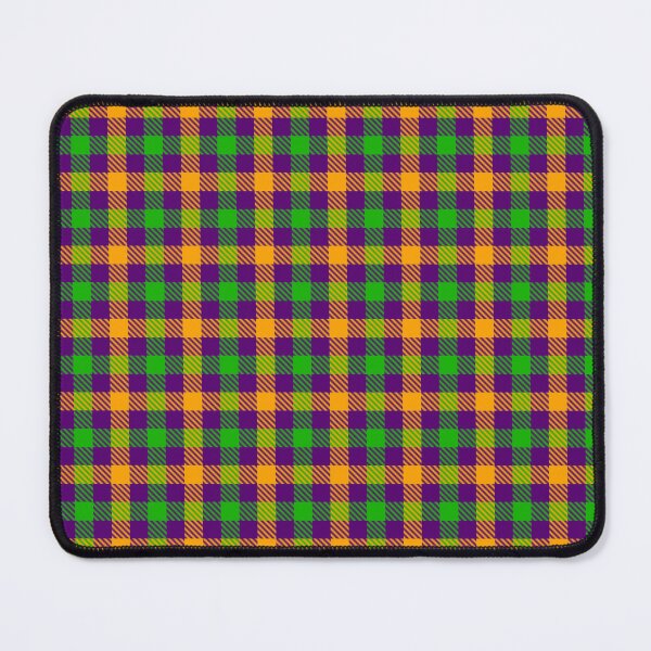 Item preview, Yellow And Green On Purple Gingham Check designed and sold by PatternTitan.