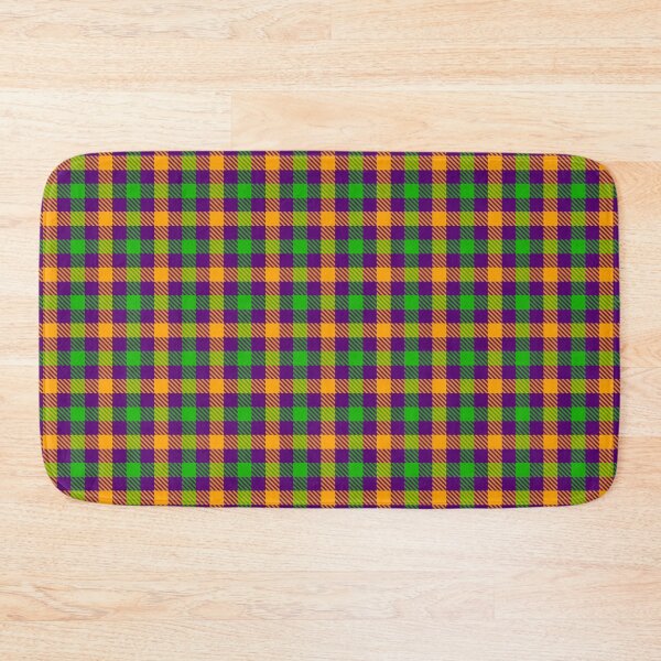 Item preview, Yellow And Green On Purple Gingham Check   designed and sold by PatternTitan.