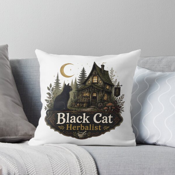 Item preview, Black Cat Herbalist Moonlit Forest Apothecary designed and sold by BernoNickel.