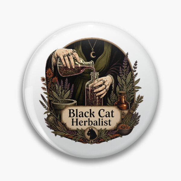 Item preview, Black Cat Herbalist Botanical Potion Pour designed and sold by BernoNickel.
