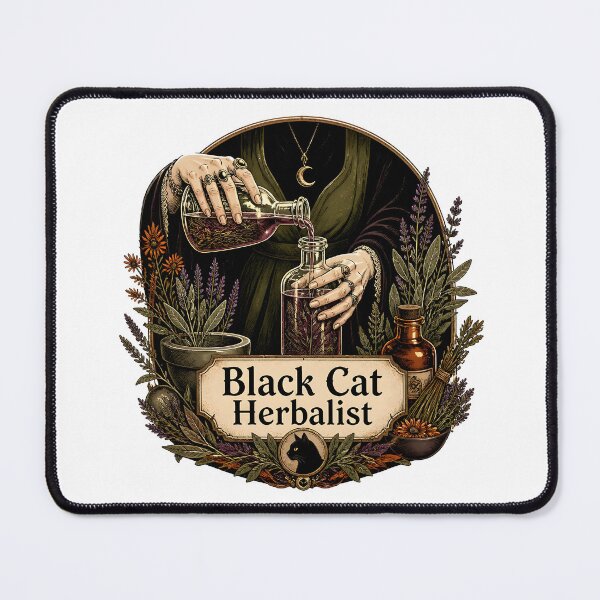 Item preview, Black Cat Herbalist Botanical Potion Pour designed and sold by BernoNickel.