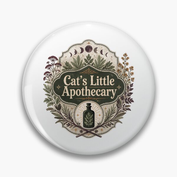Item preview, Cat's Little Apothecary Occult Botanical Seal designed and sold by BernoNickel.