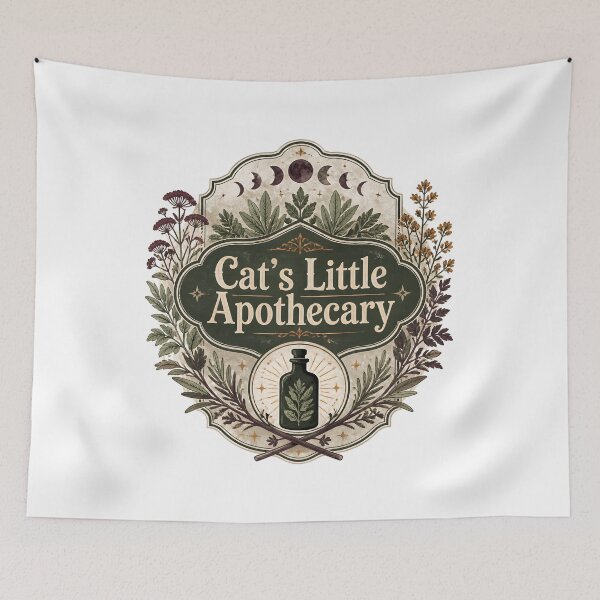 Item preview, Cat's Little Apothecary Occult Botanical Seal designed and sold by BernoNickel.
