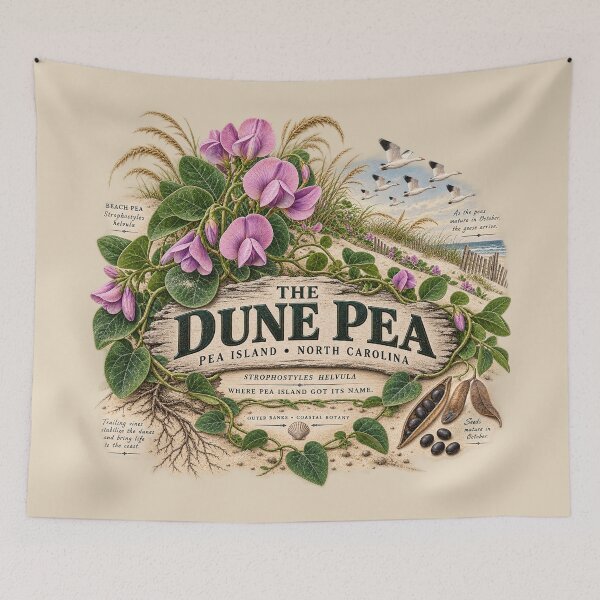 Item preview, The Dune Pea of Pea Island designed and sold by The Coastal Route.