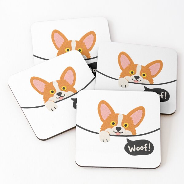 Item preview, Cute Corgi Peeking Out Pocket Woof Dog Lover Gift designed and sold by SayMaria.