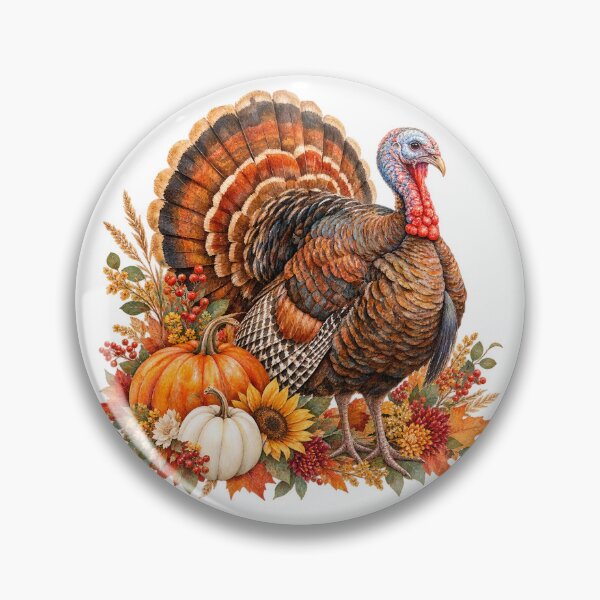 Item preview, Thanksgiving turkey autumn dinner designed and sold by Artbymonika.
