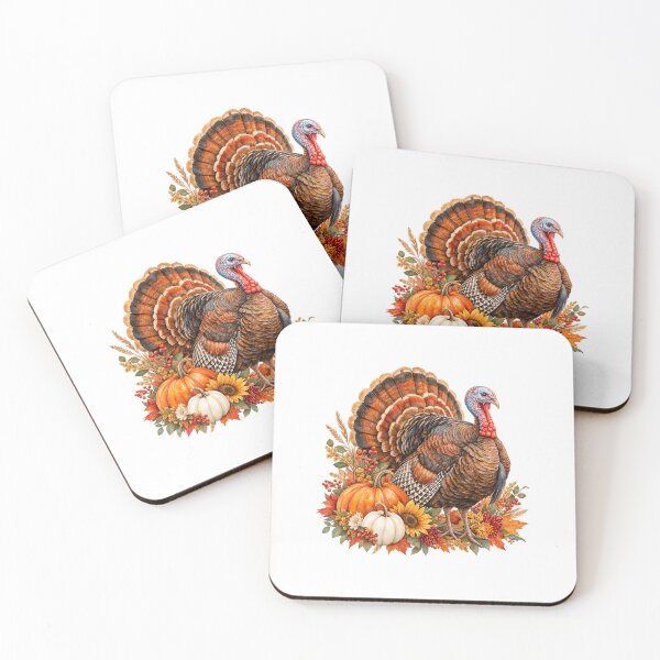 Item preview, Thanksgiving turkey autumn dinner designed and sold by Artbymonika.